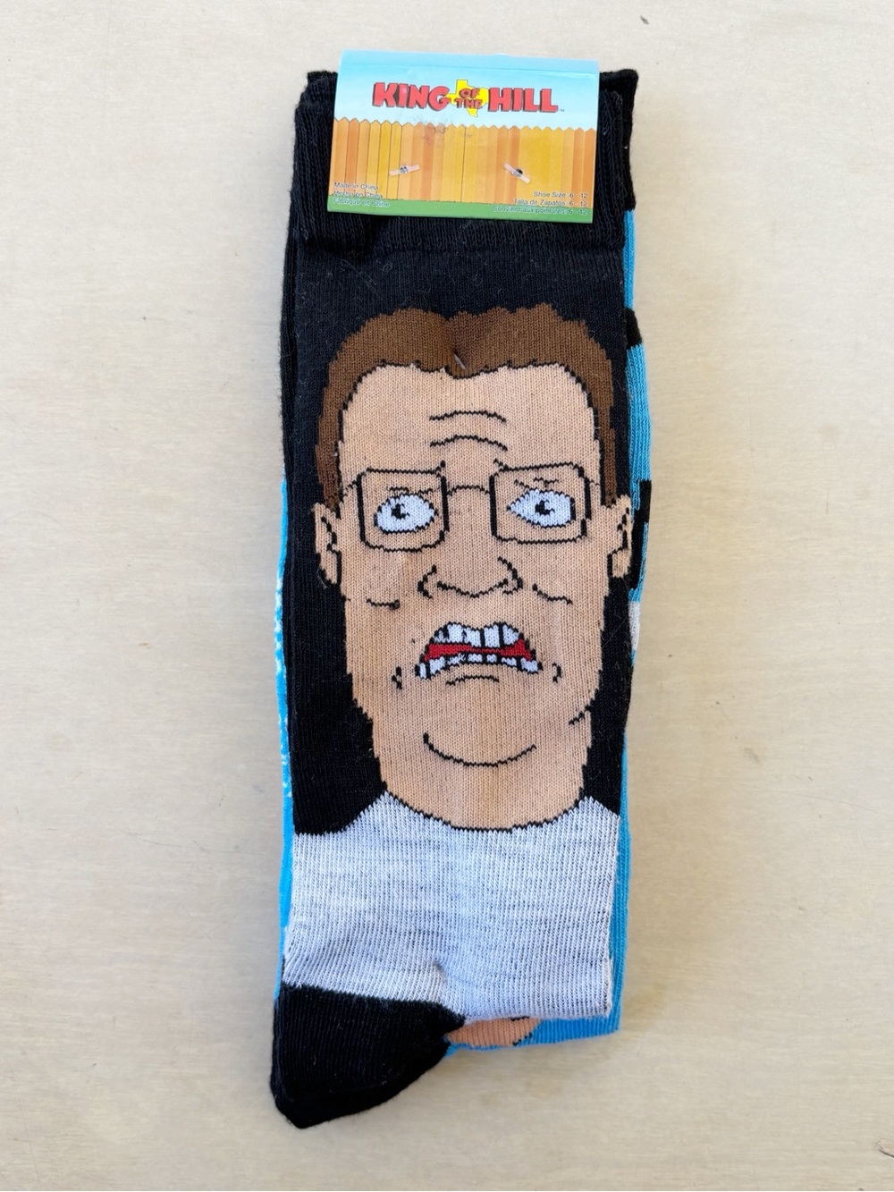 King Of The Hill Cartoon Themed Socks Hank & Bobby NEW 2 Pack